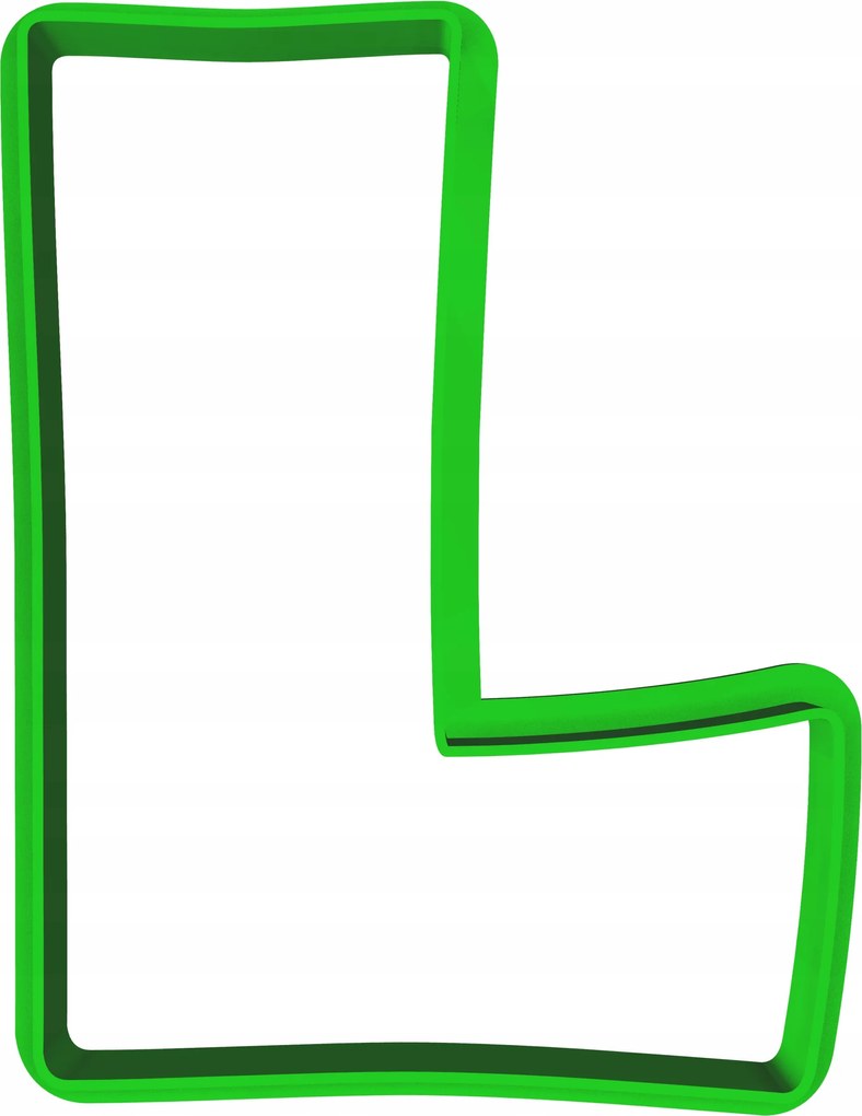 Oktató Keksz- És Mézeskalács lyukasztó L betű 8cm