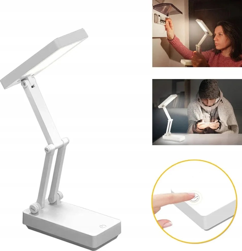 LED-es asztali lámpa Iskolai íróasztal Érintőpanel 3 világítási mód