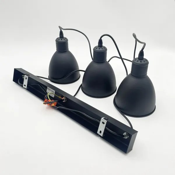Brilagi - LED csillár kábelen RIDDY 3xE27/60W/230V fekete