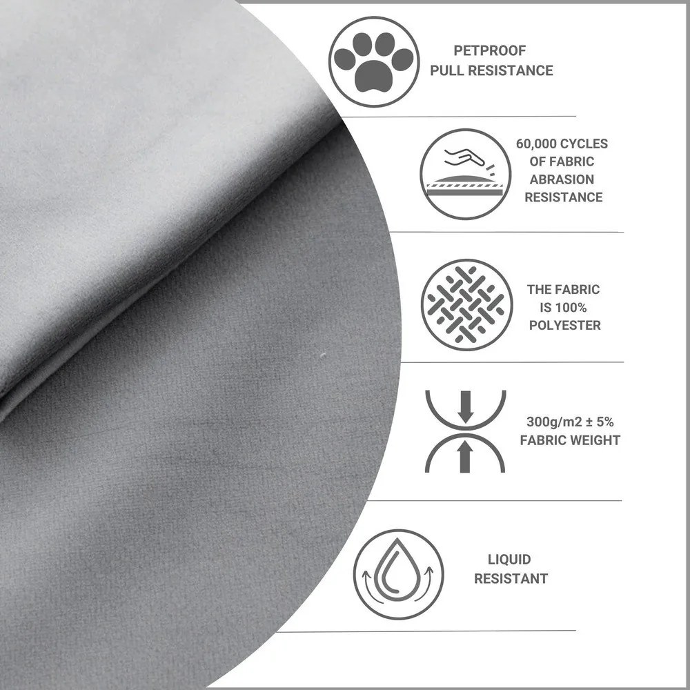 Szürke kárpitozott ágyneműtartós egyszemélyes ágy ágyráccsal 120x200 cm Noto – Maison de Rêve