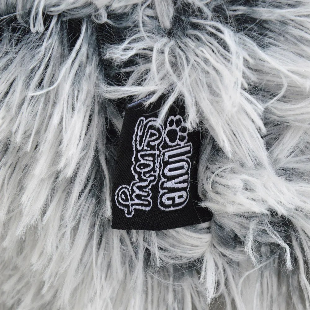 Fehér fekhely kutyáknak 80x60 cm Fluffy Heather – Love Story