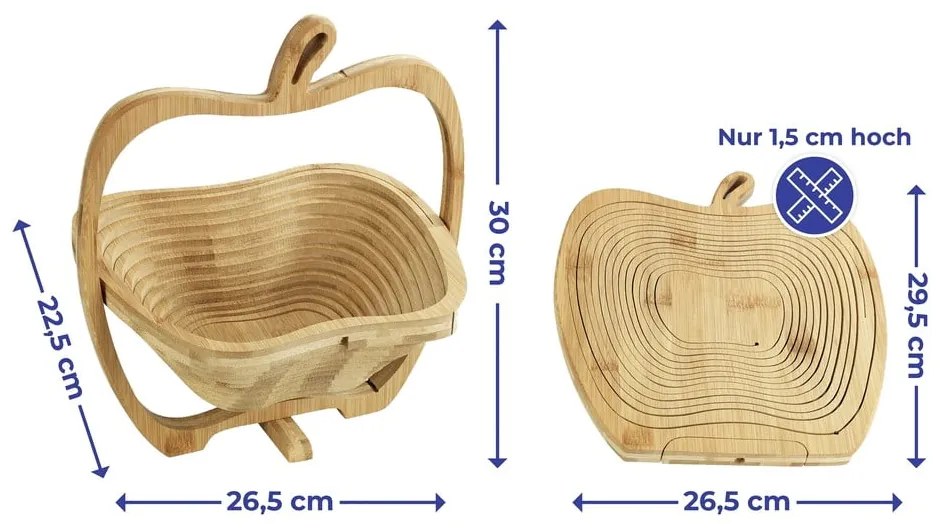 Bambusz gyümölcsös kosár – Maximex