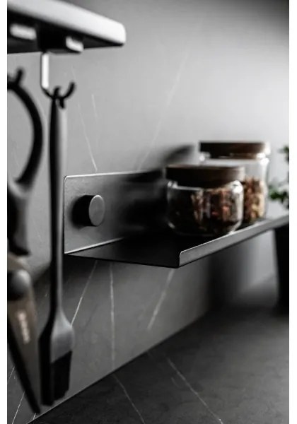 WENKO 71147800 - Polc JET 25x7,5 cm fekete