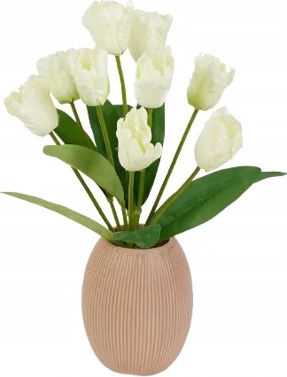 Virág Mesterséges Tulipán csokor 44cm a száron 1db nád ház váza