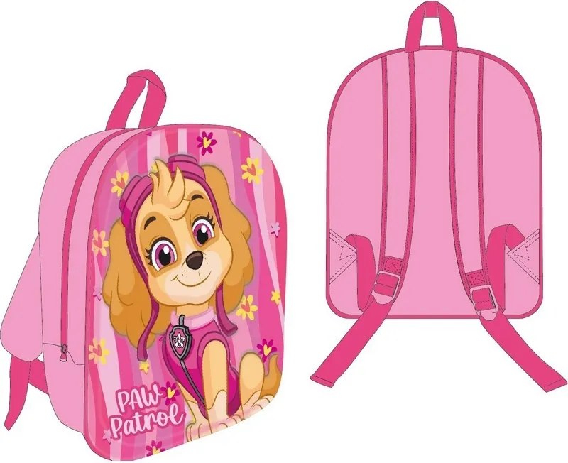 Mancs Őrjárat Pink Skye 3D hátizsák, táska 30 cm