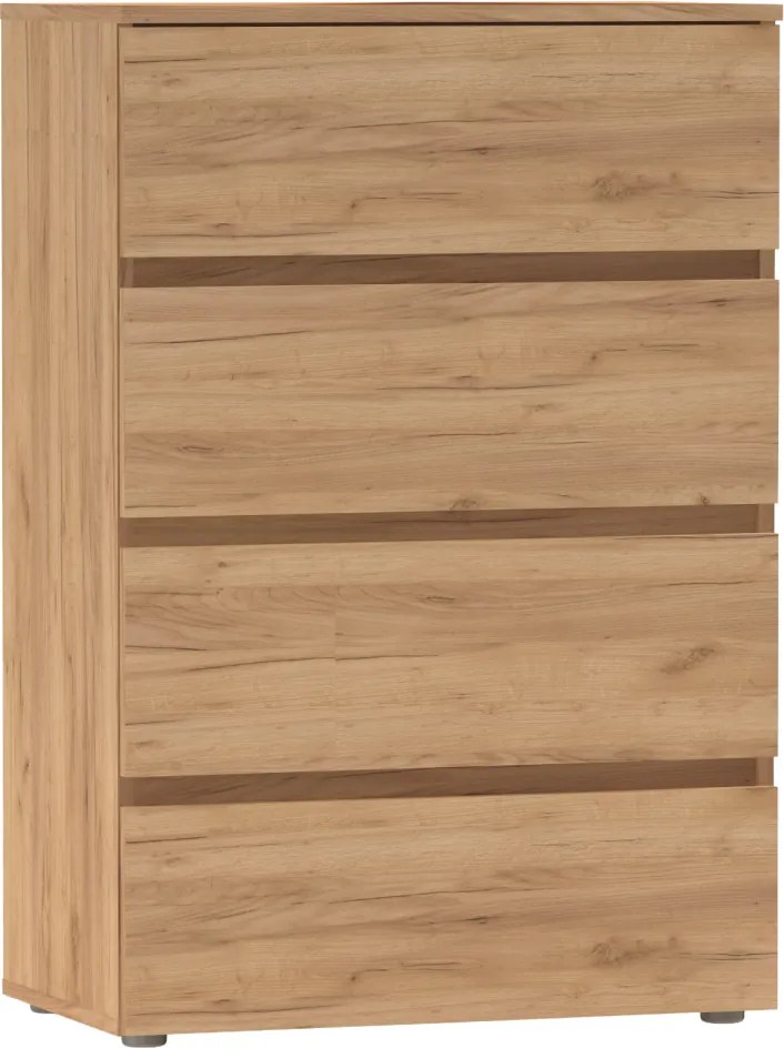 PARMAD komód, craft tölgyfa, arany