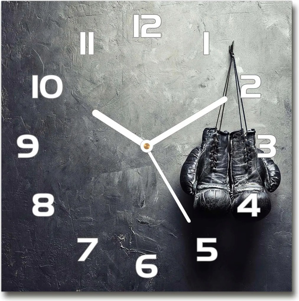 Üveg falióra szögletes Boxkesztyű 30x30