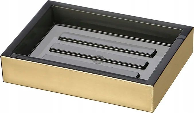 Fürdőszobai Szappantartó Arany Fekete Szappantartó Elegáns Szilárd