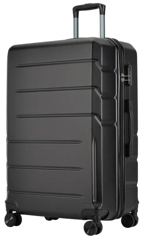 BONTOUR “SPINNER” Nagy Duplakerekes Gurulós bőrönd, 76x50,5x29,5 cm, Fekete