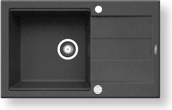 Pyramis 70083701 - Konyhai mosogató SPARTA PLUS LUX 78x48 cm gránit/fekete