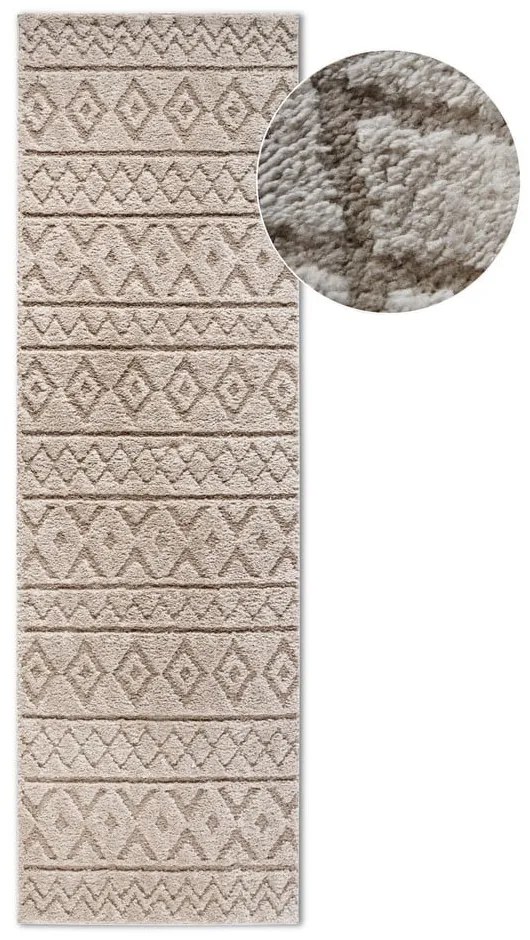 Bézs futószőnyeg 80x240 cm Carpet Itinerance Beige – Elle Decoration