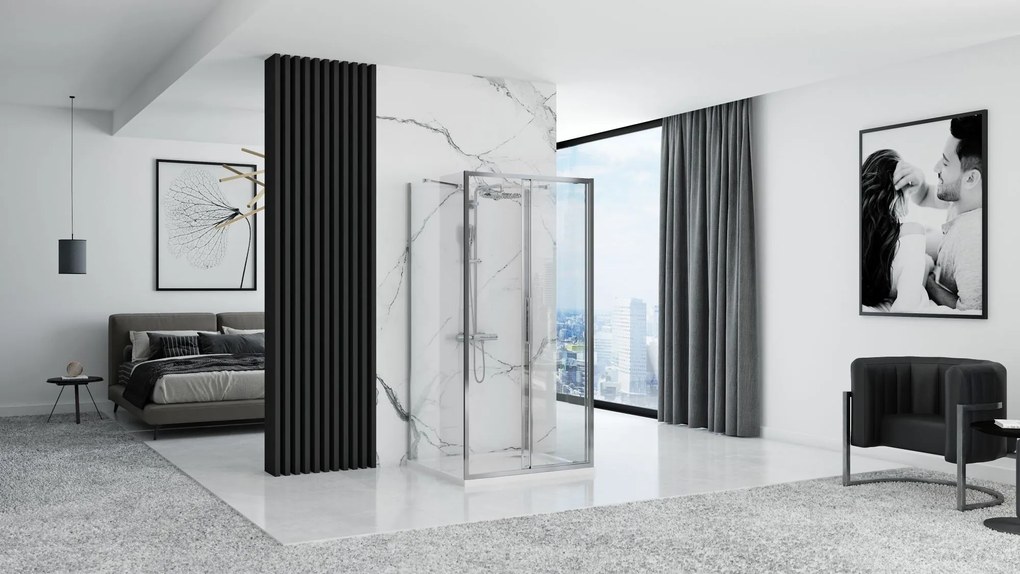 Zuhanykabin REA Rapid Slide Chrome