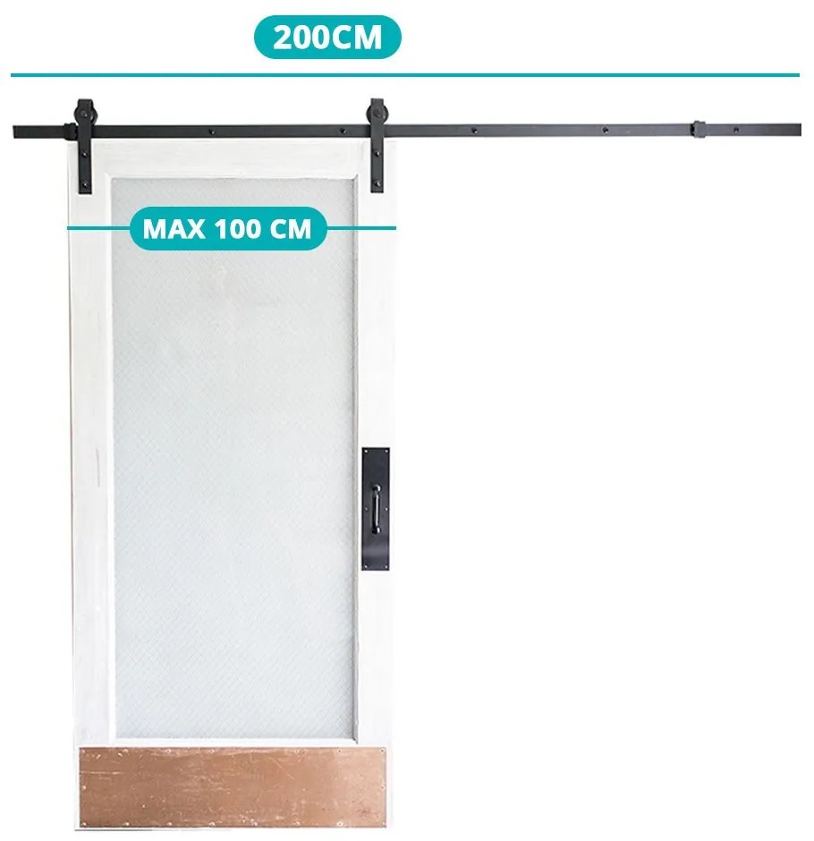 Tolóajtó sín szett 2 típusban-szimpla