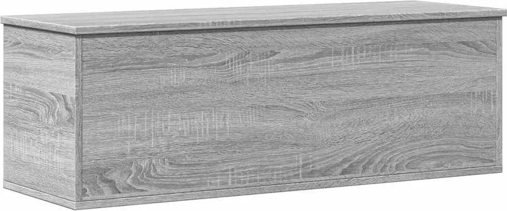 vidaXL szürke sonoma színű szerelt fa tárolóláda 102 x 35 x 35 cm