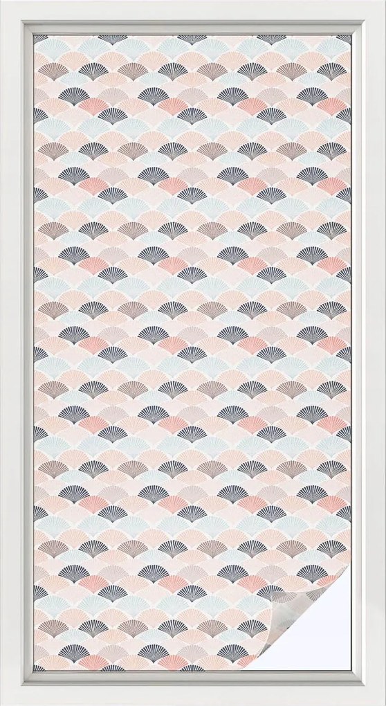 Konyhai Fürdőkád Ablakfólia Adatvédelem Legyező minta 50x100