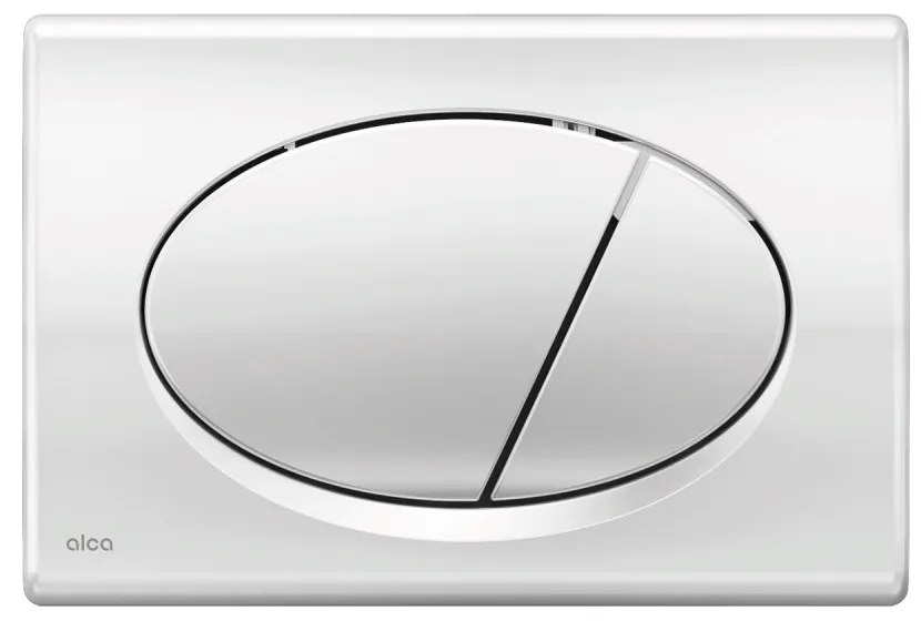 Alcaplast nyomólap - dupla nyomógomb - KRÓM - FÉNYES