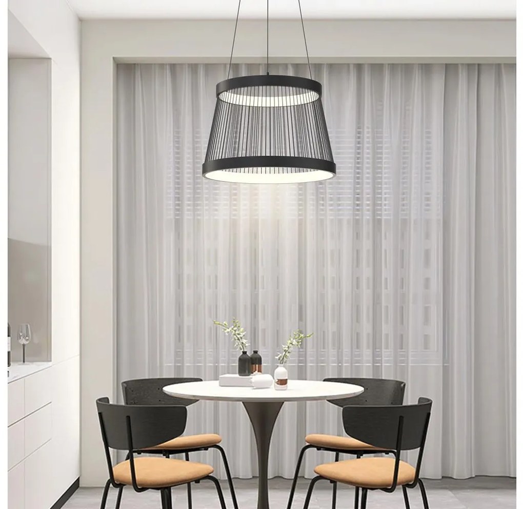 ONLI - LED Csillár zsinóron MATE LED/40W/230V 4000K fekete