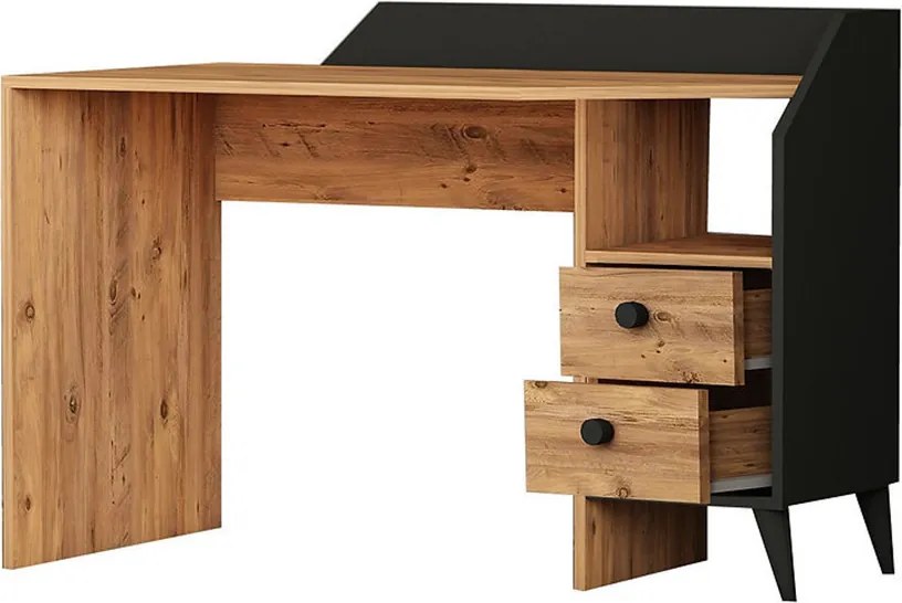 Fiókos dohányzóasztal 80x48x35 cm fehér BC-01