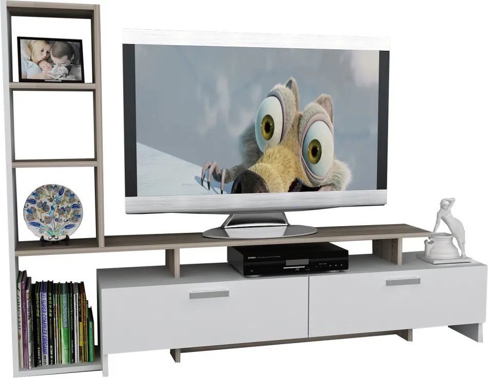 TV-állvány, fehér, 120 cm – TR731WAT3038
