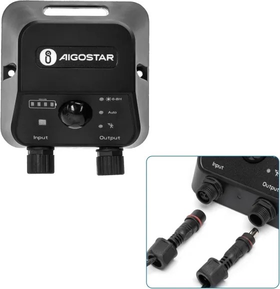 Aigostar - LED napelemes mennyezeti lámpa 2xLED/35W/3,7V 6000 mAh IP65 + távirányító