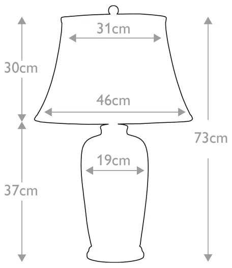 Elstead KÉK-TRAD-WP-TL - Asztali lámpa BLUE TRADITIONAL 1xE27/60W/230V