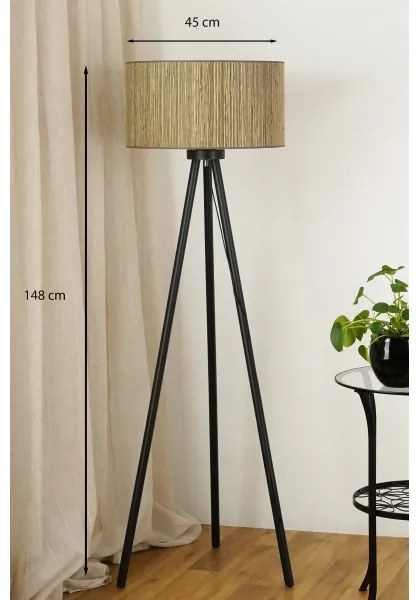 Brilagi - Állólámpa BOSTON ROLLER 1xE27/15W/230V barna/arany