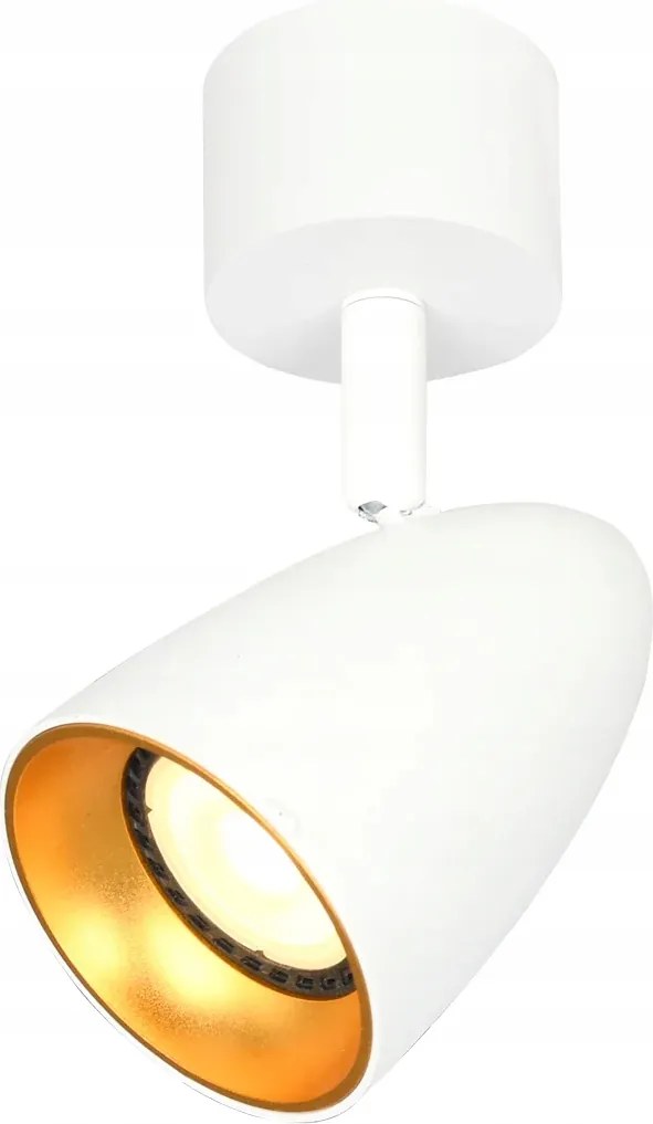 Mennyezeti spotlámpa fehér arany állítható konyha nappaliba Italux