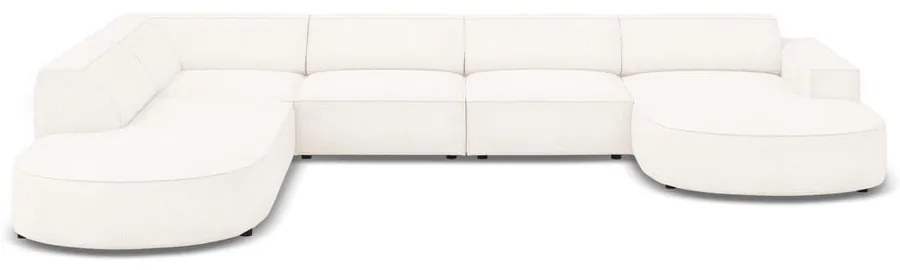 Bézs buklé szövet sarokkanapé (bal oldali) Jodie – Micadoni Home