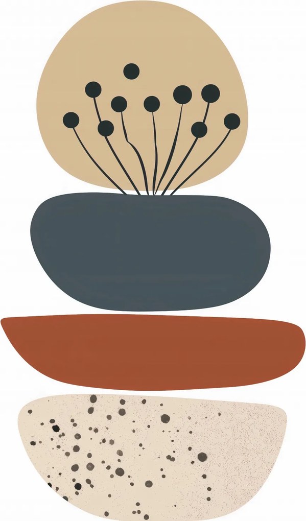 Poszter 64x90cm Organikus kompozíció