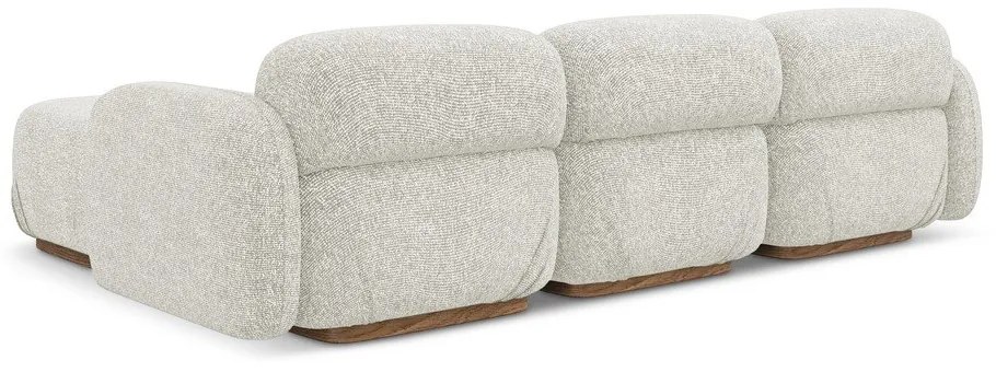 Krémszínű moduláris sarokkanapé (variálható sarok) Ailani – Makamii