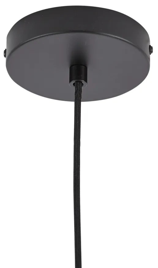 Design függőlámpa fekete füstüveggel - Domo