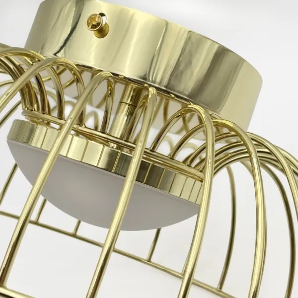 LED mennyezeti lámpa BETSY LED/12W/230V átm. 25 cm aranyszínű