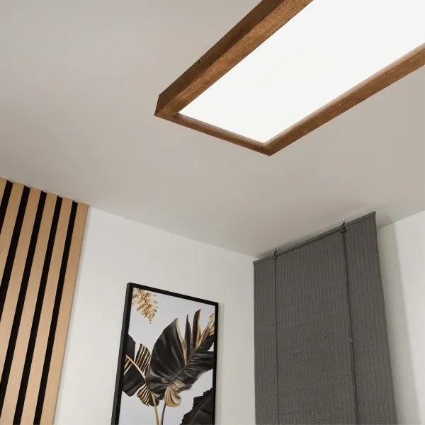 Brilagi -LED fürdőszobai lámpa WOODY FRAME LED/50W/230V 120x30 IP44 tölgy/cseresznye