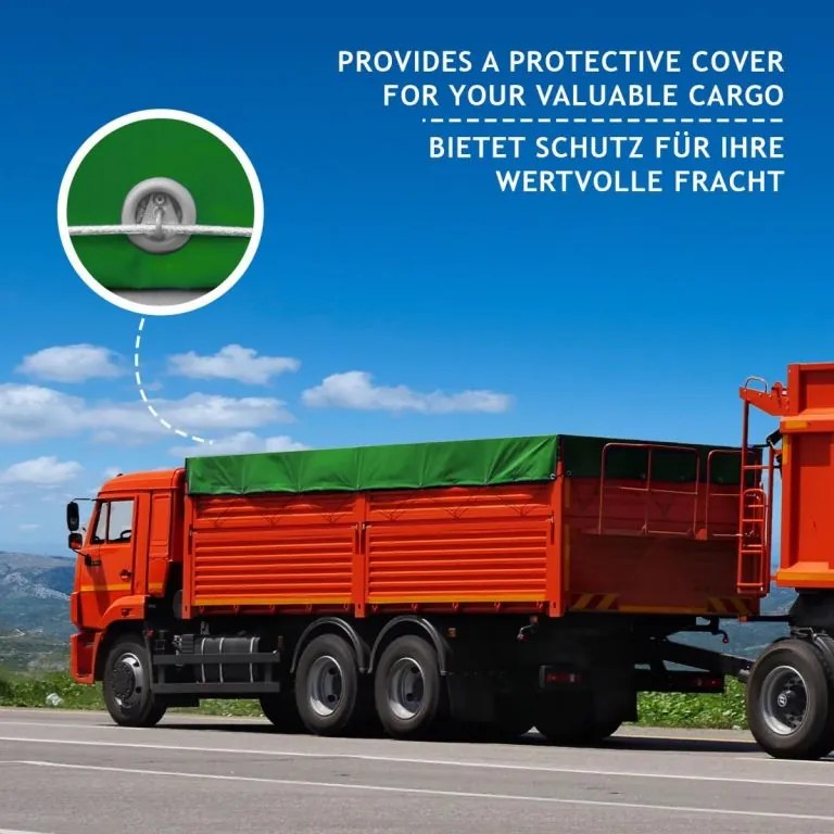 JAGO Takarófólia 650 g/m² alumínium szemek zöld 5 x 6 m