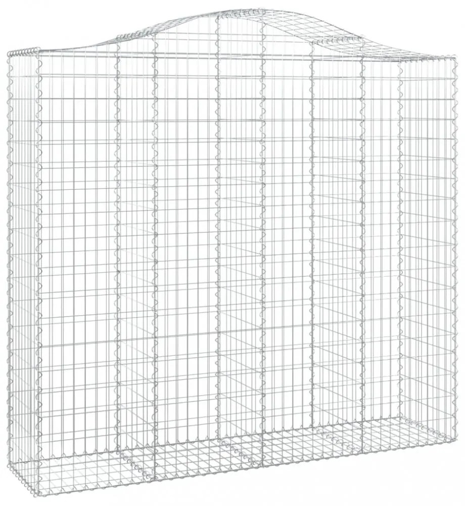 5 db íves horganyzott vas gabion kosár 200x50x180/200 cm