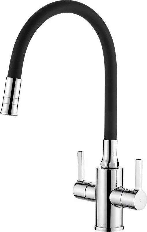 Ibergrif Griferias S.l M22141-2 fali konyhai csaptelep, fekete