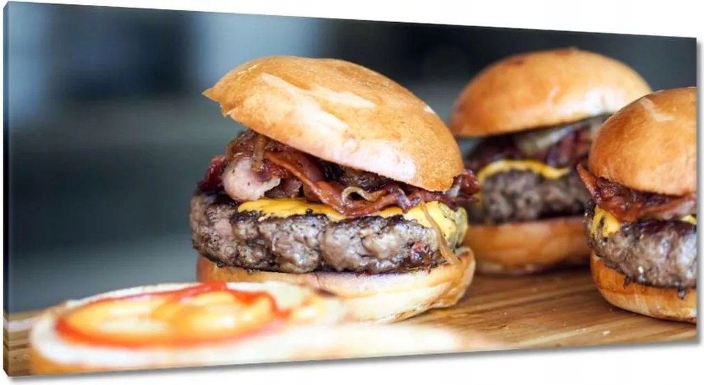 Vászonkép 115x55 Húsos lakoma Húsos dolog