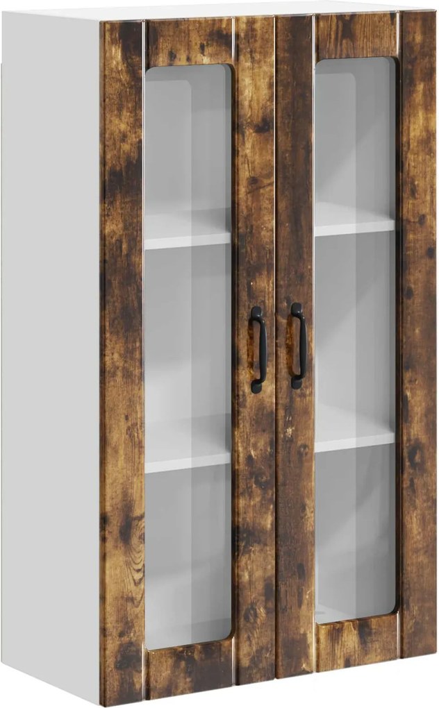 vidaXL Fali konyhaszekrény Füstölt tölgy 60 x 31 x 100 cm Faanyag