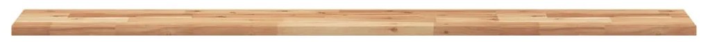 2 db olajbevonatú tömör akácfa függőpolc 140 x 20 x 2 cm