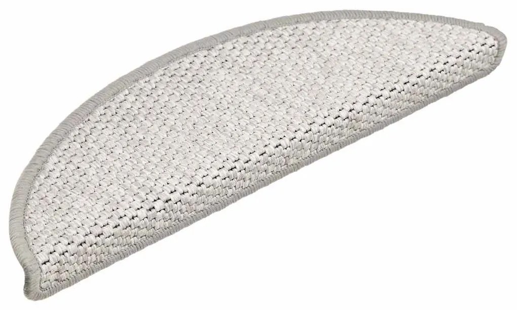 15 db szizál hatású platina öntapadó lépcsőszőnyeg 56x17x3 cm