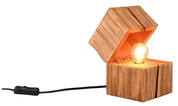 Barna asztali lámpa (magasság 16 cm) Treasure – Trio