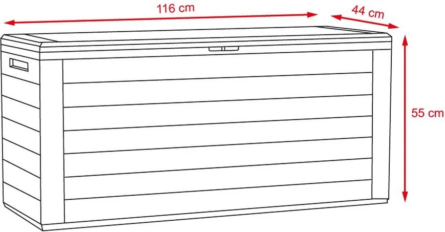 WOODEBOX Kerti láda - barna MBWL280