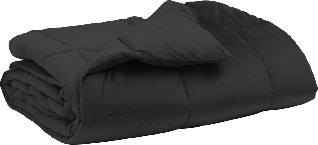 vidaXL Nyári Takarmány Sövényes Antracit 155 x 200 cm Mikroszál