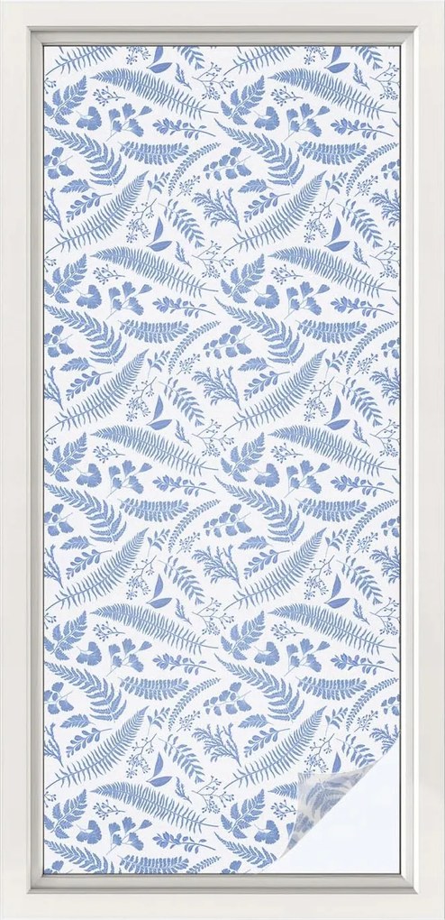 Öntapadós adatvédelmi fólia szélvédőre Páfrány levelek 50x116