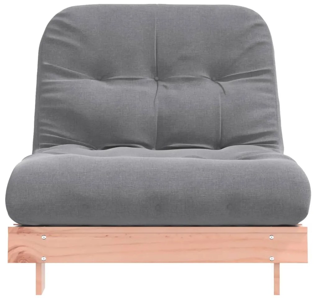 tömör duglászfenyő futon kanapéágy matraccal 80 x 206 x 11 cm