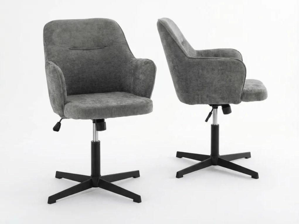 Készlet 2 db szürke irodai szék NERIS