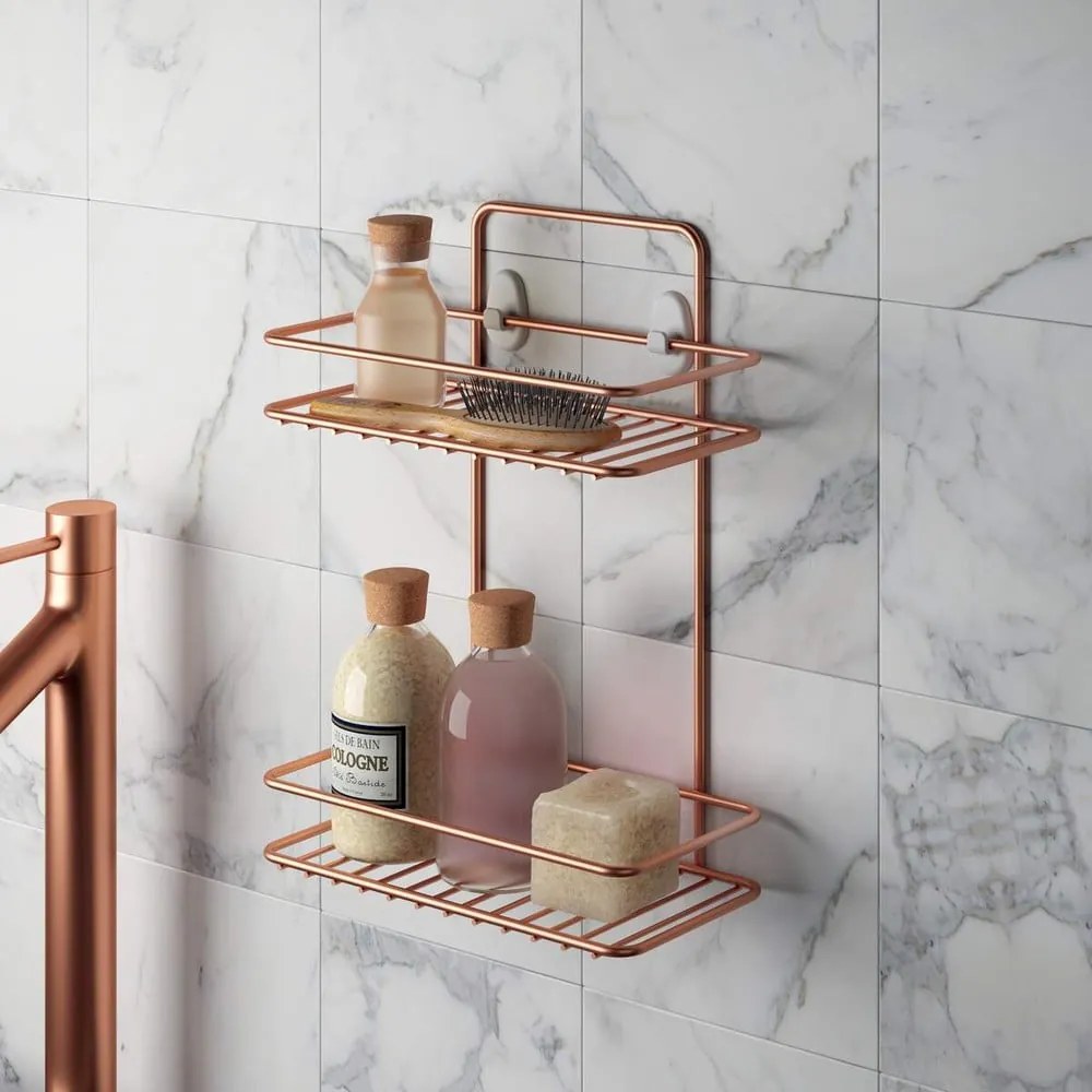 Copper kétszintes fürdőszobai polc - Metaltex