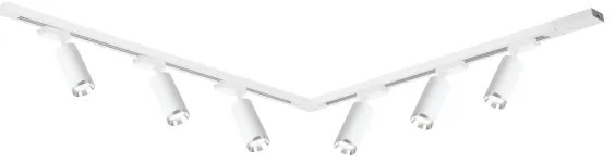 MICA sínes spotlámpa 6×GU10/10W/230V, fehér/matt króm