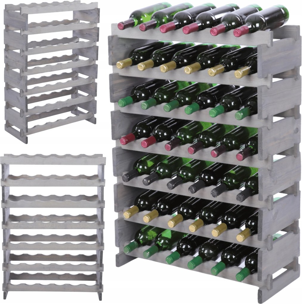 Bortartó állvány moduláris palacktartó 7x6 építs, mint az építőkockák Eco impregnáló