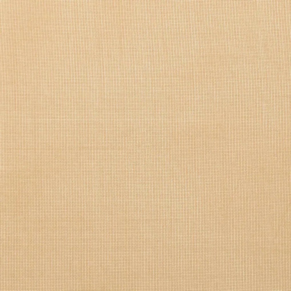 2 db homokszínű voile függönyök rúd zsebekkel